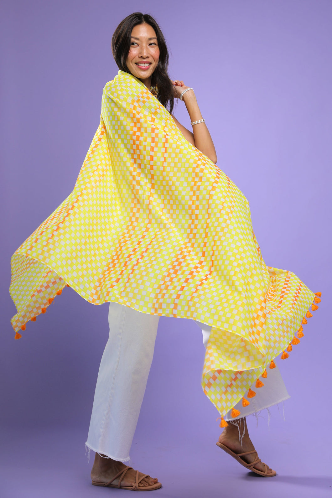 Sunshine Geo Yellow Sarong