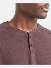 Load image into Gallery viewer, Go-To Short Sleeve Henley | Men&#39;s Heather Burgundy