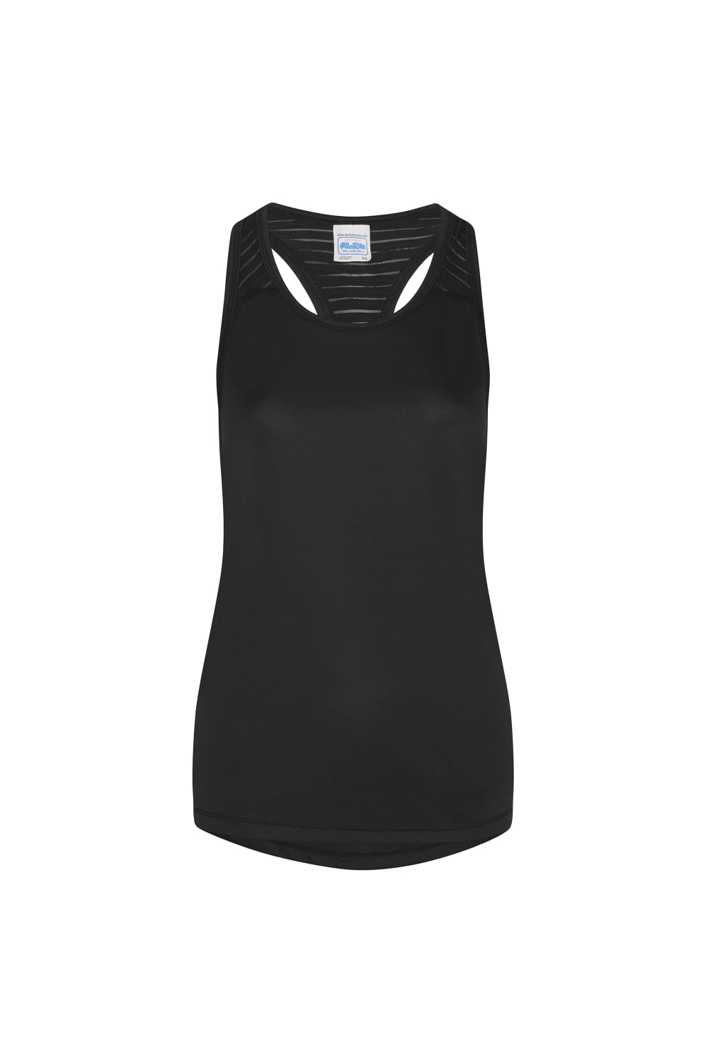 Womens/Ladies Girlie Smooth Workout Vest - Jet Black