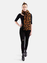 Load image into Gallery viewer, Leopard Sherpa Scarf