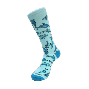 Dolphin Pattern Socks - Adult Medium