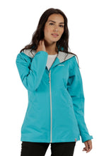 Load image into Gallery viewer, Regatta Womens/Ladies Hamara II Waterproof Hooded Jacket (Aqua)