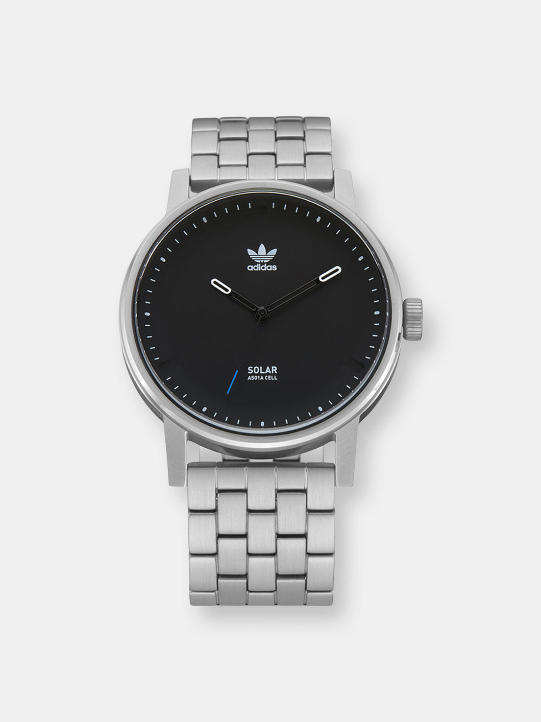 Adidas Men's District SM1 Z24 625-00 Silver Stainless-Steel Quartz Fashion Watch