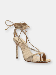 Vikki Metallic Leather Sandal