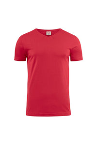 Printer Mens V Neck T-Shirt (Red)
