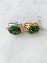 Load image into Gallery viewer, Torrey Ring in Green Mojave Copper Turquoise