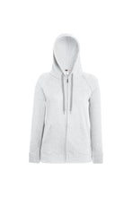 Load image into Gallery viewer, Fruit Of The Loom Ladies Fitted Hooded Sweatshirt (Heather Grey)