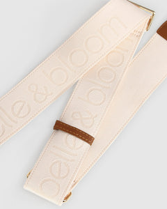 Classic Weft Shoulder Strap - Cream/Camel