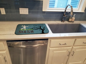 14 in x 21 in Monster Mash with Mummy Halloween Dish Drying Mat