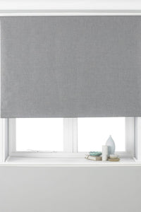 Paoletti Eclipse Roller Blind (Silver) (24 in x 63.7 in)