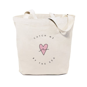 Catch Me By the Sea Cotton Canvas Tote Bag