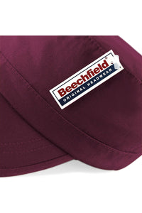 Beechfield Army Cap / Headwear (Burgundy)