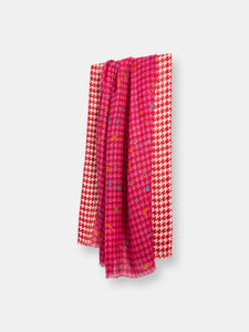 Fun Houndstooth Scarf
