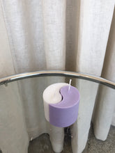 Load image into Gallery viewer, Yin Yang Candle - Lilac/White