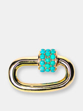 Load image into Gallery viewer, Gold Turquoise Lock