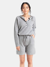 Load image into Gallery viewer, Cashmere Drawstring Shorts - Waffle Knit