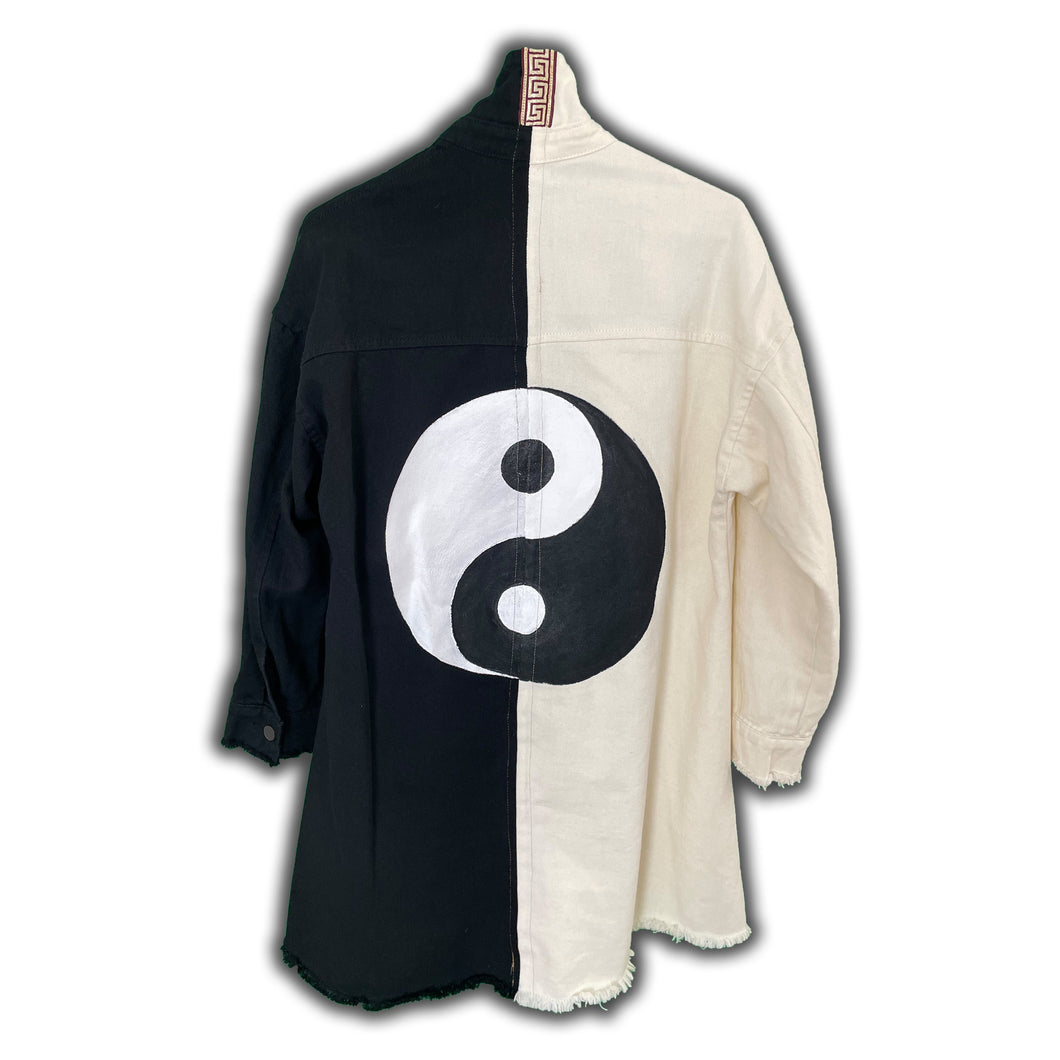 Yin and Yang - Hand Painted Jacket