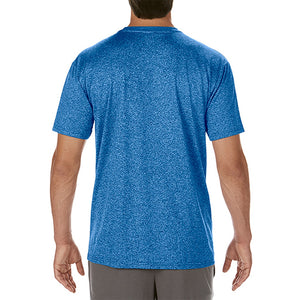 Gildan Mens Performance Core Short Sleeve T-Shirt (Heather Sport Royal)
