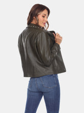 Load image into Gallery viewer, PU Faux Leather Jacket