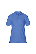 Load image into Gallery viewer, Gildan Mens Premium Cotton Sport Double Pique Polo Shirt (Flo Blue)