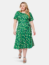 Load image into Gallery viewer, Giselle Dress in Sprinkle Dot (Curve)