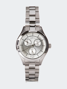 Womens 21693 Silver Stainless Steel Quartz Formal Watch
