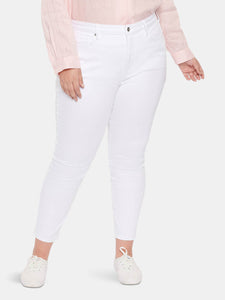 Ami Skinny Ankle Jeans In Plus Size - Optic White