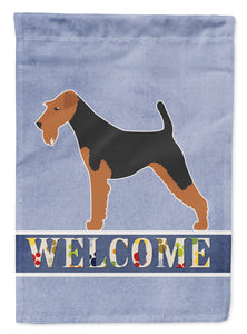 Airedale Terrier Welcome Garden Flag 2-Sided 2-Ply
