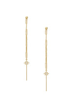 Load image into Gallery viewer, Shooting Star 18k Gold Plated Earrings
