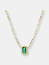 Load image into Gallery viewer, Mixed Shapes Gemstone Bezel Pendant Necklace
