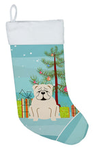 Load image into Gallery viewer, Merry Christmas Tree English Bulldog White Christmas Stocking