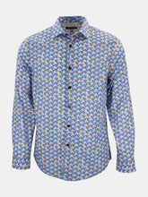 Load image into Gallery viewer, Nigel Triangles Blue Shirt