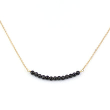 Load image into Gallery viewer, Mina Black Spinel Necklace
