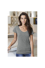 Load image into Gallery viewer, Gildan Womens/Ladies Short Sleeve Deep Scoop Neck T-Shirt (Graphite Heather)