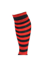 Load image into Gallery viewer, Precision Unisex Adult Pro Hooped Football Socks (Black/Red)
