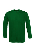 Load image into Gallery viewer, B&amp;C Mens Exact 150 LSL Crew Neck Long Sleeve T-Shirt (Bottle Green)