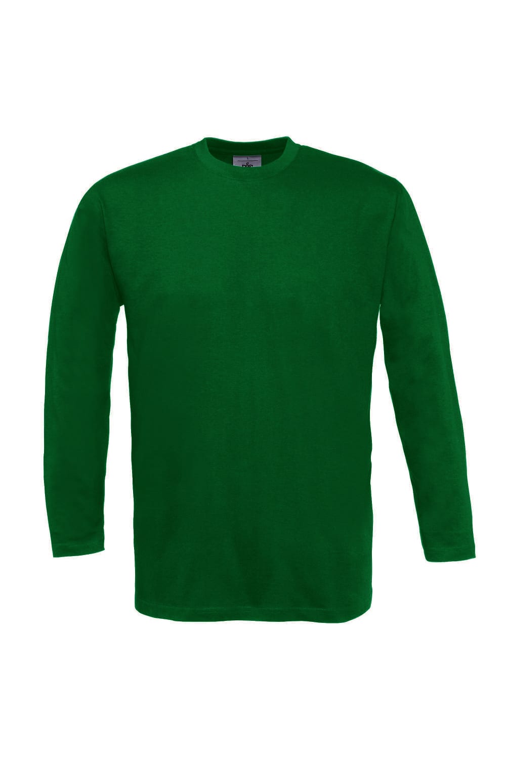 B&C Mens Exact 150 LSL Crew Neck Long Sleeve T-Shirt (Bottle Green)