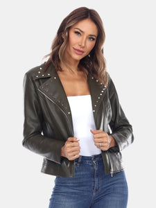 PU Faux Leather Jacket