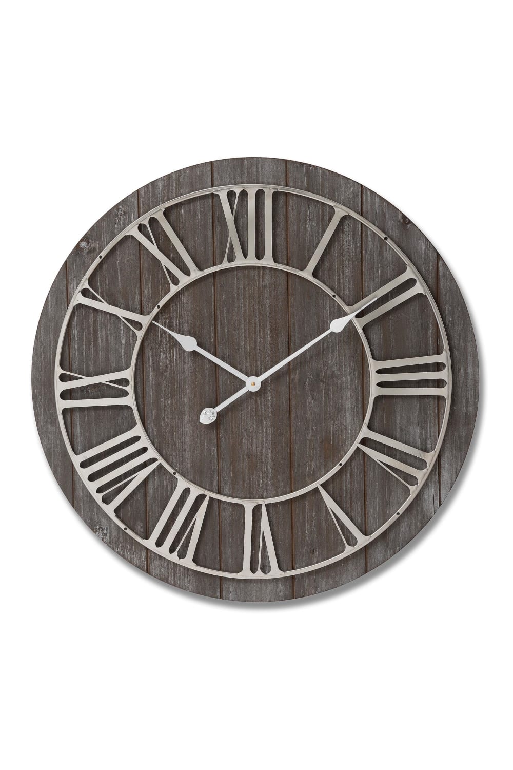 Contrast Wooden Wall Clock - H 26.8