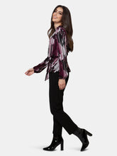 Load image into Gallery viewer, Blouson Sleeve Mindy Top In Purple Potion