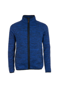 SOLS Mens Turbo Pro Knitted Fleece Jacket (Navy Pro/Bugatti Blue)