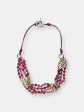 Load image into Gallery viewer, Four-Strand Brahma Beaded Necklace