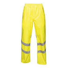 Load image into Gallery viewer, Regatta Unisex Hi Vis Pro Reflective Packaway Work Over Trousers (Yellow)