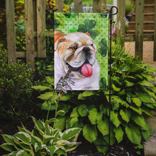 Load image into Gallery viewer, 11 x 15 1/2 in. Polyester English Bulldog St Patrick&#39;s Garden Flag 2-Sided 2-Ply