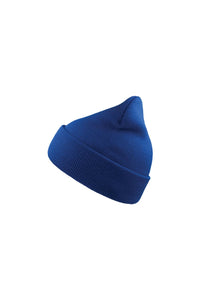 Wind Double Skin Beanie With Turn Up - Royal