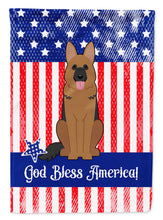 Load image into Gallery viewer, Patriotic USA German Shepherd Garden Flag 2-Sided 2-Ply