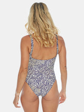 Load image into Gallery viewer, Tropical Zebra Reversible One Piece