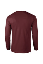 Load image into Gallery viewer, Gildan Mens Plain Crew Neck Ultra Cotton Long Sleeve T-Shirt (Maroon)