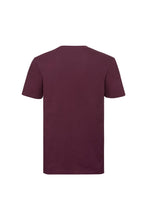 Load image into Gallery viewer, Russell Mens Authentic Pure Organic T-Shirt (Burgundy)