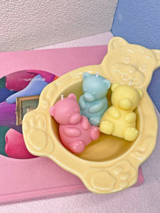 Petit Teddy Bear Shaped Soy And Beeswax Candle